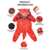XL Black Dog Raincoat with Harness & Leash - Waterproof, Easy Wear
