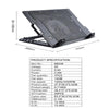 NB339 USB Desktop 5-Gear Adjustable Height Laptop Cooling Base