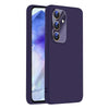 For Samsung Galaxy A55 5G Nano Lens Cover Liquid Silicone Phone Case(Dark Purple)