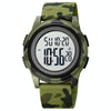 SKMEI 1895 Multifunctional Men Outdoor 50M Waterproof Luminous Digital Wrist Watch(Green Camouflage)