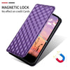 For Samsung Galaxy A13 5G / A04s Cubic Grid Texture Flip Leather Phone Case(Purple)