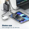 LDNIO Q408 100W GaN USB+3 USB-C / Type-C Interface Charger with 1m 100W USB-C / Type-C to USB-C / Type-C Data Cable, Plug Type:EU Plug(White)