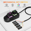 Desktop Computer External Switch Restart Button Computer Power Extension Cable, Color: Rubberized Oil Translucent