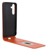 For Samsung Galaxy S24 FE 5G Magnetic Vertical Flip Leather Phone Case(Brown)