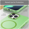 For iPhone 12 Pro Max MagSafe Frosted Translucent TPU + PC Full Coverage Phone Case(Green)