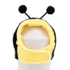 Bee Cat Hat | Soft Velvet Pet Costume | S (25-30cm)
