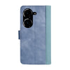 For Asus Zenfone 9 Stitching Horizontal Flip Leather Phone Case(Blue)