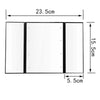 Tri-Fold Mirror LED 8 Lights Makeup Mirror(Black)