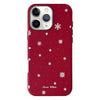 For iPhone 11 Pro Max Christmas Series Frosted PC Hybrid TPU Leather Phone Case(Snowflakes)