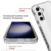 For Samsung Galaxy S24 FE 5G Shockproof Clear Gradient PC + TPU Phone Case(Black)