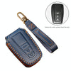 Hallmo Car Cowhide Leather Key Protective Cover Key Case for Toyota Corolla 2018 3-button(Brown)