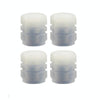 4pcs / Set Luminous Tire Valve Cap Electric Motorcycle Vacuum Tire Valve Cover, Style: Split Effect(Blue)