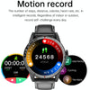 R6 1.32 inch Round Screen 2 in 1 Bluetooth Earphone Smart Watch, Support Bluetooth Call / Health Monitoring(Black Steel Strap)