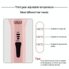 Wireless Mini USB Rechargeable Hair Straightener Hair Curler Double Purpose Hair Splint(Pink)