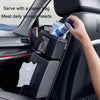 Car Tissue Box Multifunctional Storage Hanging Bag(Black)