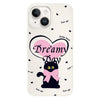 For iPhone 14 Plus Skin Feeling Jelly TPU Hybrid PC Phone Case(Love Cat White)