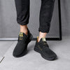 Men Casual Sports Shoes Breathable Mesh Outdoor Running Shoes, Size: 43(Black+Yellow)