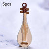 5pcs Micro Landscape Simulation Musical Instrument Resin Ornament Miniature Desktop Decoration, Style: No.7 Pipa
