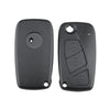 For FIAT Car Keys Replacement 3 Buttons Car Key Case with Side Battery Holder (Black)