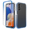 For Samsung Galaxy A15 5G Shockproof Clear Gradient PC + TPU Phone Case(Blue)