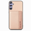 For Samsung Galaxy S25 Ultra 5G Carbon Fiber Magnetic Card Wallet RFID Blocking Phone Case(Khaki)