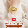 OLEVS 9931 Women Butterfly Buckle Luminous Waterproof Quartz Watch(Gold)