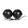 Motorcycle Retro Headlight CG125 Metal Universal Headlight Retro Dual Lamp(Black)