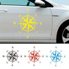 D-366 Compass Pattern Car Modified Decorative Sticker(White)