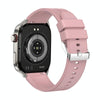 TK16 2.04 inch LCD Screen Silicone Strap Smart Watch Supports Health Monitoring(Pink)