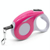 Retractable Dog Lead 5m, Pink - Durable & Lightweight (Small/Medium Dogs)