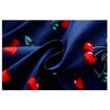 Summer Girls Cherry Pattern Sleeveless Dress, Kid Size:90cm(Navy Blue)