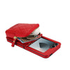 For Samsung Galaxy Z Flip6 AwQuer Crossbody Zipper Wallet Bag Litchi Leather Phone Case(Red)
