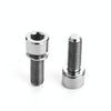 2 PCS Bicycle Accessories Titanium Bottle Cage Screw M5 15mm(Titanium Color)