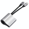 NK-1054Pro 2 in 1 8 Pin + USB-C / Type-C Male to 8 Pin Charging + Ethernet Female Adapter