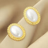 E2109-16 Semiellipse Stud Earrings Jewelry