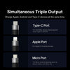 Baseus StarSpeed 3.5A USB to 8 Pin + Type-C + Micro USB 3 in 1 Fast Charging Data Cable, Length:1.2m (Black)