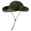 Autumn And Winter Sunscreen Fisherman Hat Camping Warming Large Eaves Corduroy Mountaineering Hood, Size: L 58-60cm(Army Green)
