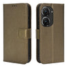 For ASUS Zenfone 9 Diamond Texture Leather Phone Case(Brown)