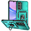 For Samsung Galaxy A16 5G Sliding Camshield Holder Phone Case(Cyan Blue)