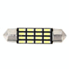 2 PCS 2W 100 LM 6000K 36MM Bicuspid Port Car Dome Lamp LED Reading Light with 16 SMD-4014 LED Lamps, DC 12V (White Light)