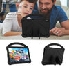 For Huawei MediaPad T5 10.1 EVA Flat Anti Falling Protective Case Shell with Holder(Black)