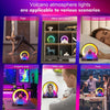 Flame Mountain Ambient Light Wireless Charger Smart Alarm Clock Bluetooth Speaker with Wake-up Function(White)