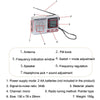 BAIJIALI KK9 Full-band Radio Player Portable Retro Multifunctional Mini Radio(Black)