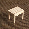 4 PCS / Set 1:12 Doll House Mini Furniture Model Outdoor Garden Chair Stool(19 x 14.5 x 5.5)