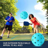 LEIJIAER 40 Holes Luminous Pickleball Outdoor Plastic Hole Ball(Yellow)