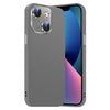 For iPhone 13 Nano Lens Cover Liquid Silicone Phone Case(Titanium Gray)