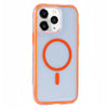 For iPhone 11 Pro Max Vacuum Airbag Y2 Series Transparent MagSafe Magnetic Phone Case(Orange)