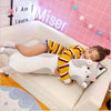 Soft Cute Pet Long Cat Pillow Plush Toy Sleeping Doll Lazy Doll, Size:Height 50cm(Gery)