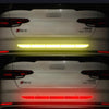 5 Sets Car Trunk Reflective Decorative Strip Anti-Scratch Car Tail Warning Decorative Stickers(Red)