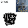 2 PCS Brooch Dark Series Punk Black Retro Brooch Pin(XZ1090)